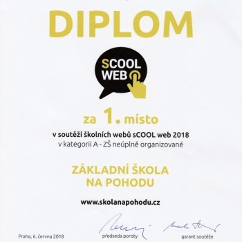 sCOOL web - 1. místo